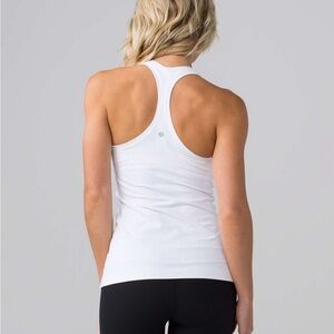 Lululemon White Cool Racerback Tank